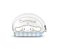 Sanrio Cinnamoroll Vichy-Porte-Monnaie Ovale Casual, Multicolore, 12 x 9 cm