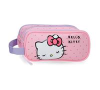 Sanrio Hello Kitty Bows Estuche Triple Rose 22x10x9 cm PVC