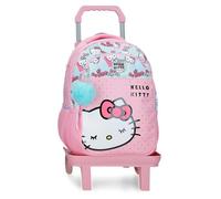 Sanrio Hello Kitty Bows Sac à Dos Scolaire avec Chariot 15.6" inches Rose 28x42x14 cm PVC