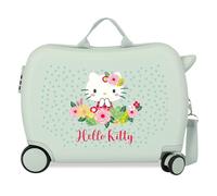 Sanrio Hello Kitty Floral Kitty Valise pour Enfant Vert 50 x 38 x 20 cm Rigide 2,1 kg Serrure à Combinaison latérale ABS 2,1 kg 34 L