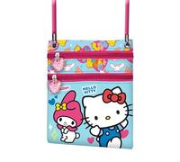 Sanrio Hello Kitty Friendship-Sac à bandoulière Action Vertical, Bleu, 15 x 17 cm