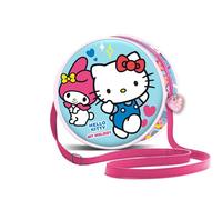 Sanrio Hello Kitty Friendship-Sac à bandoulière Rond, Bleu, 18,5 x 18,5 cm