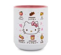 Sanrio Hello Kitty Tasse à thé asiatique en céramique avec icônes de pomme | Capacité : 255 ml