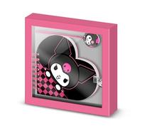 Sanrio Kuromi Chess-Journal Coeur + Stylo, Multicolore