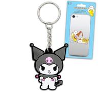SANRIO Kuromi Ensemble de porte-clés pour sacs à dos, sacs, sacs à main, plus décalcomanies | Lot de porte-clés Kuromi