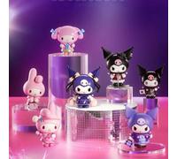 Sanrio Kuromi et ma mélodie série de scène mobile boîte aveugle Kuromi mélodie figurine poupée mystère boîte Surprise fille cadeau jouets Secret