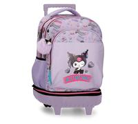 Sanrio Kuromi Retropop Sac à Dos Compact Détachable 2 Roues Violet 32x45x21 cm Polyester 30.2L