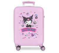 Sanrio Kuromi Valise de Cabine rétro Lilas 38 x 55 x 20 cm Rigide ABS Fermeture à Combinaison latérale 35 l 2,5 kg 4 Roues Doubles