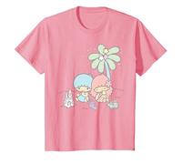 Sanrio Little Twin Stars Beach Summer Holiday T-Shirt, Enfant, Rose, 10 Ans