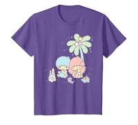 Sanrio Little Twin Stars Beach Summer Holiday T-Shirt, Enfant, Violet Chiné, 10 Ans