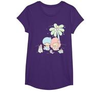 Sanrio Little Twin Stars Beach Summer Holiday T-Shirt, Fille, Violet, L