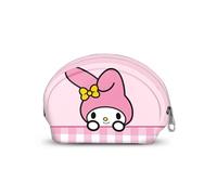 Sanrio My Melody Cute-Porte-Monnaie Ovale Casual, Rose, 12 x 9 cm