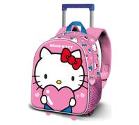 Sanrio Petit sac à dos 3d à roulettes Hello Kitty Heart Karactermania