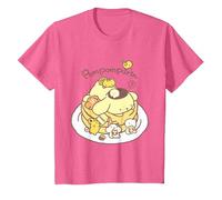 Sanrio Pompompurin Pudding Pancakes T-Shirt, Enfant, Rose Chiné, 12 Ans