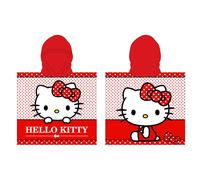 SANRIO Poncho-Serviette Hello Kitty en Microfibre 240 gsm - 55 x 110 cm - 100% Polyester
