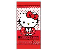 SANRIO Serviette Hello Kitty en microfibre 70x140 cm 250 g/m² - 100% polyester