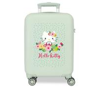 Sanrio Valise cabine enfant Hello Kitty Floral 33x50x20 cm rigide ABS 28 L vert