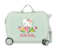 Sanrio Valise enfant Hello Kitty Floral – Rigide ABS 50x38x20 cm 2,1 kg Serrure à combinaison Vert
