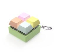 SANRLO 4-Key Switches Tester Switches Mechanical Keyboard Keyswitch Testing Tool Switches LED Light Keychain Toy