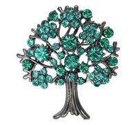 SANRLO Badges à épingler, broches et épingles, élégant arbre de vie broche arbre de vie distinctif vêtements épinglette broche accessoire de mode essentiel, Size reference picture, Métal