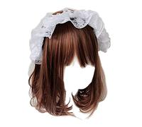 SANRLO Bandeau en dentelle multicouche pour filles - Accessoire fantaisie en maille - Accessoire de coiffure pour cosplay