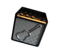 SANRLO Boîte de rangement pour médiators de guitare en forme de haut-parleur pour débutants, Multicolore