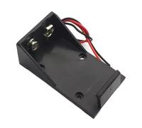 SANRLO Boîtier Support Batterie 2x9V Boîte Rangement Batterie Conteneur avec Prise Fil Cordon pour Réveil À Distance Alarme Fumée Jouet