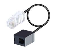 SANRLO Câble adaptateur convertisseur RJ45 vers RJ11 Ethernet vers connecteur de ligne téléphonique RJ45 8P8C mâle vers RJ11 6P6C femelle