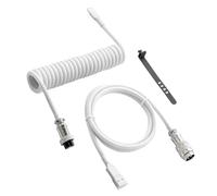 SANRLO Câble USB spiralé pour claviers mécaniques avec connecteurs en spirale solides et pratiques en métal