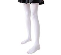 Sanrlo Chaussettes, collants opaques 120D pour femme, contrôle des couleurs unies, haut élastique, leggings, Blanc #, M-3XL