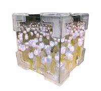 SANRLO Créez votre lampe de nuit florale facile à assembler pour les amateurs d'art à faire vous-même pour mettre en valeur la créativité