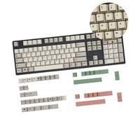 SANRLO Jeu Capuchons Touches Rétro 149 Touches Anglais/coréen/Japonais/Russe pour Claviers Mécaniques Efficacité Frappe Améliorée