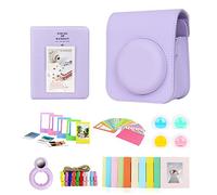 SANRLO Lot d'accessoires pour appareil photo instantané pour 12 personnes avec sac pour appareil photo/objectif selfie/cadres photo autocollants