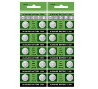 SANRLO Lot de 10 piles bouton alcalines 364/LR621 haute capacité AG2/LR726/396 pour montres et jouets