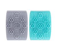 SANRLO Lot de 2 brosses de massage professionnelles pour le bain de chien - Facile à utiliser - Multi-usages