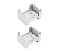 SANRLO Lot de 2 brûleurs de camping à alcools, combustibles solides, pliables, portables pour réchaud de poche pour l'extérieur, la randonnée, les voyages
