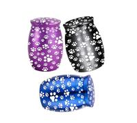 SANRLO Lot de 3 urnes funéraires pour animal domestique - Petit souvenir souvenir pour animal domestique - Motif pattes de chats