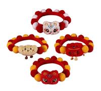 SANRLO Lot de 4 colliers élastiques pour animal domestique - Pour fêtes festives