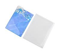 SANRLO Moule en silicone multi-usage pour couverture de carnet - Moules de moulage en résine époxy pour la fabrication de feuilles mobiles rectangulaires