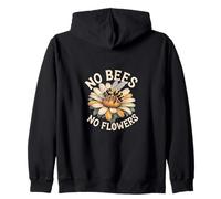sans Abeilles ni Fleurs - Abeille et Marguerite Sweat à Capuche