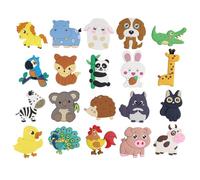 (sans Attraction magnétique) 20 Pièces Patch De Colle Douce, Animal De Bande DessinéE CréAtif Grand Patch DéCoratif Plat, Adapté Aux Accessoires Trou Sac RéFrigéRateur Aimant Patch D(20pcs)