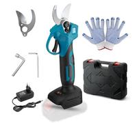 Sans Batterie, Secateur Electrique Sans Fil pour Makita, Diamètre de Coupe de 15-30 mm Coupe Branche, Ciseaux Electrique, Outillage de Jardin, Les Arbres Fruitiers et le Vignoble (Bleu)
