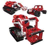 Sans Boîte D'origine - Blocs De Construction De Série De Déformation Technique 3 En 1, Jouets Électroniques Pour Enfants, Pelle À Chenilles De Voiture D'exploration De Variété