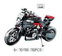 Sans Boîte D'origine - Simulation De Moto Italienne À L'échelle Technique Ducati Diavel, Moc, Blocs De Construction, Modèle De Briques, Collection De Jouets Pour Garçons, Cadeaux