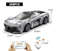 Sans Boîte - Véhicule De Sport Télécommandé, Programmation Technique De La Ville, Application, Blocs De Construction, Voiture De Course Rc, Briques, Cadeaux, Jouets Pour Enfants