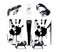 Sans bulles Ni Mousse 06286 Console Pour PS5 Disc Edition & Digital Edition Sticker Vinyl Decal Cover Pour Ps5 Controller & Charging Station & Headset & Media Remote(Digital Edition)