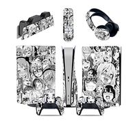 Sans bulles Ni Mousse 66975 Console Pour PS5 Disc Edition & Digital Edition Sticker Vinyl Decal Cover Pour Ps5 Controller & Charging Station & Headset & Media Remote(Digital Edition)