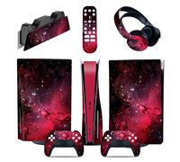 Sans bulles Ni Mousse Console Pour PS5 Disc Edition & Digital Edition Sticker Vinyl Decal Cover Pour Ps5 Controller & Charging Station & Headset & Media Remote 98855(Digital Edition)