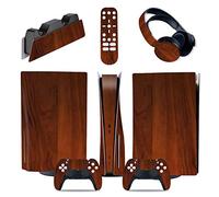 Sans bulles Ni Mousse Console Pour PS5 Disc Edition & Digital Sticker Vinyl Decal Cover Pour Ps5 Controller & Charging Station & Headset & Media Remote 53750(Disc Version)