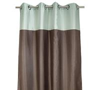 Sans CA00161-728 Kare Rideau Réversible Bicolore avec Parement Polyester Aubergine/Fuchsia 140 x 260 cm